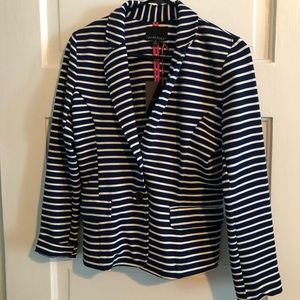 Cynthia Rowley striped navy/white blazer!
